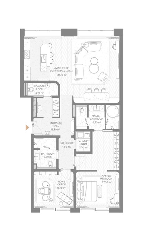 2-BD Apartment Sale, 133.8平方米 at Nicole, Nikolskaya Street, 8/1с1, Moscow, Russia #1 2-BD Apartment Sale, 133.8平方米 at Nicole, Nikolskaya Street, 8/1с1, Moscow, Russia #1