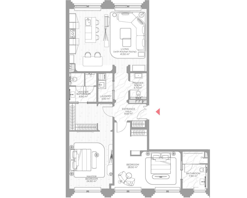 2-BD Apartment Sale, 132.9平方米 at Nicole, Nikolskaya Street, 8/1с1, Moscow, Russia #1 2-BD Apartment Sale, 132.9平方米 at Nicole, Nikolskaya Street, 8/1с1, Moscow, Russia #1