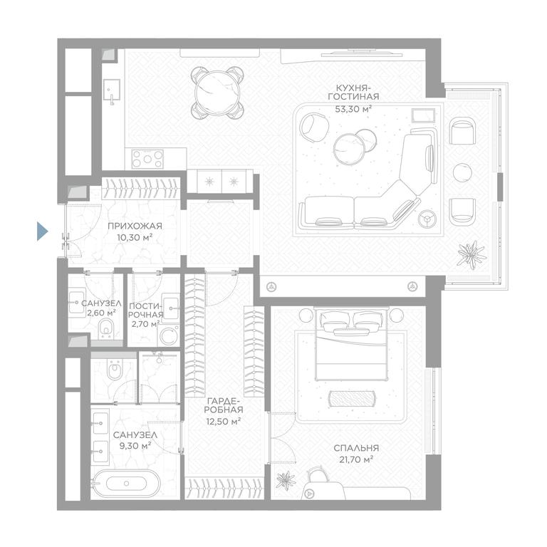 1-BD Apartment Sale, 111.8平方米 at Nicole, Nikolskaya Street, 8/1с1, Moscow, Russia #1 1-BD Apartment Sale, 111.8平方米 at Nicole, Nikolskaya Street, 8/1с1, Moscow, Russia #1