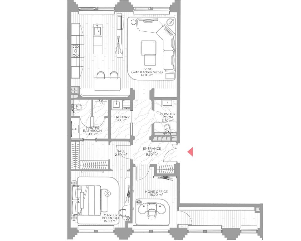 2-BD Apartment Sale, 106.2平方米 at Nicole, Nikolskaya Street, 8/1с1, Moscow, Russia #1 2-BD Apartment Sale, 106.2平方米 at Nicole, Nikolskaya Street, 8/1с1, Moscow, Russia #1
