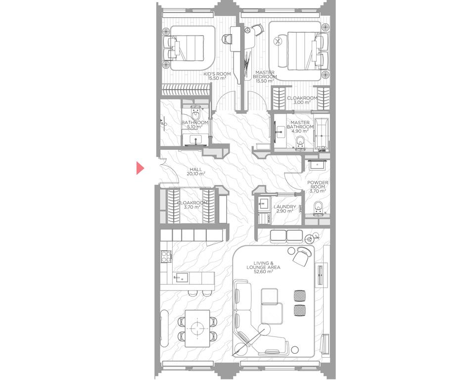 2-BD Apartment Sale, 126.5 sq. m. at Nicole, Nikolskaya Street, 8/1с1, Moscow, Russia #1 2-BD Apartment Sale, 126.5 sq. m. at Nicole, Nikolskaya Street, 8/1с1, Moscow, Russia #1