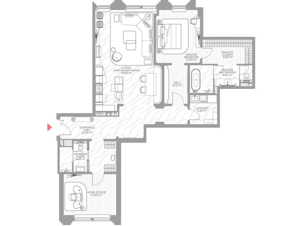 2-BD Apartment Sale, 128.7平方米 at Nicole, Nikolskaya Street, 8/1с1, Moscow, Russia #1 2-BD Apartment Sale, 128.7平方米 at Nicole, Nikolskaya Street, 8/1с1, Moscow, Russia #1