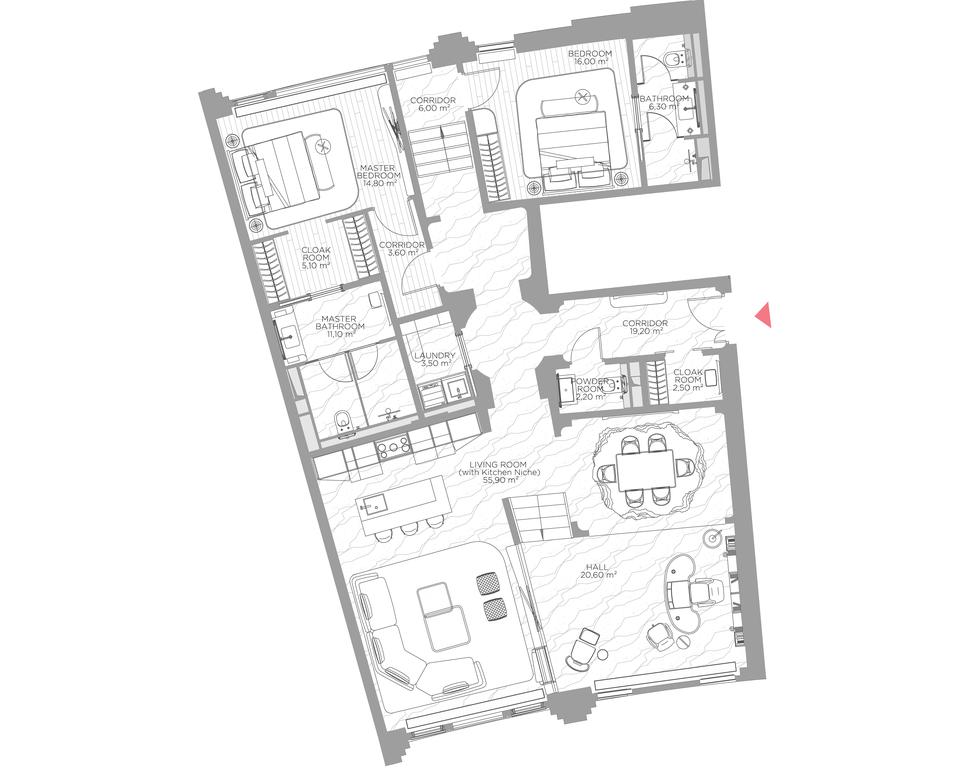 2-BD Apartment Sale, 163.5 sq. m. at Nicole, Nikolskaya Street, 8/1с1, Moscow, Russia #1 2-BD Apartment Sale, 163.5 sq. m. at Nicole, Nikolskaya Street, 8/1с1, Moscow, Russia #1