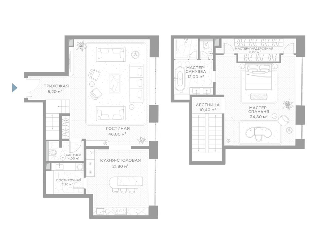 1-BD Apartment Sale, 152.9 sq. m. at Nicole, Nikolskaya Street, 8/1с1, Moscow, Russia #1
