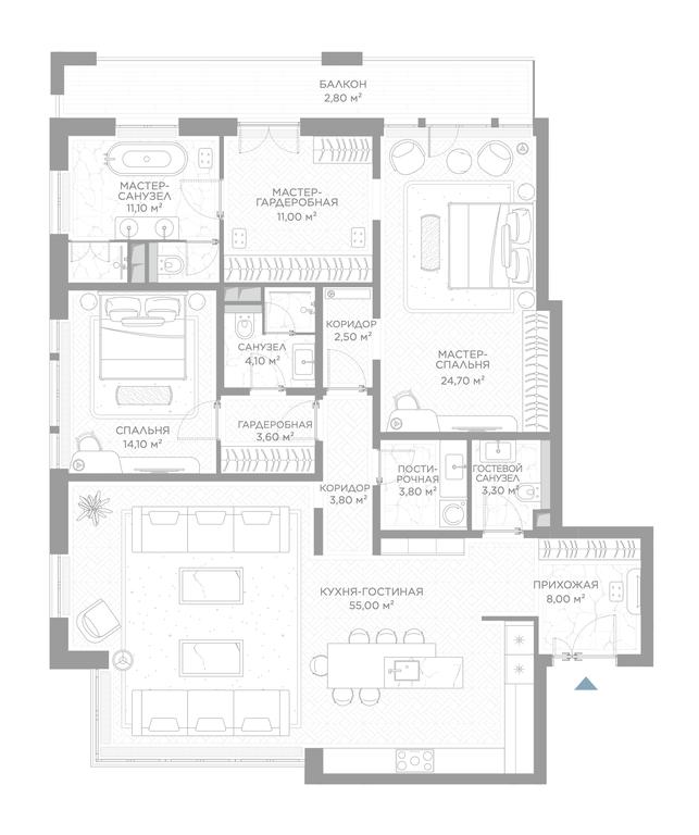 2-BD Apartment Sale, 146.9平方米 at Nicole, Nikolskaya Street, 8/1с1, Moscow, Russia #1 2-BD Apartment Sale, 146.9平方米 at Nicole, Nikolskaya Street, 8/1с1, Moscow, Russia #1