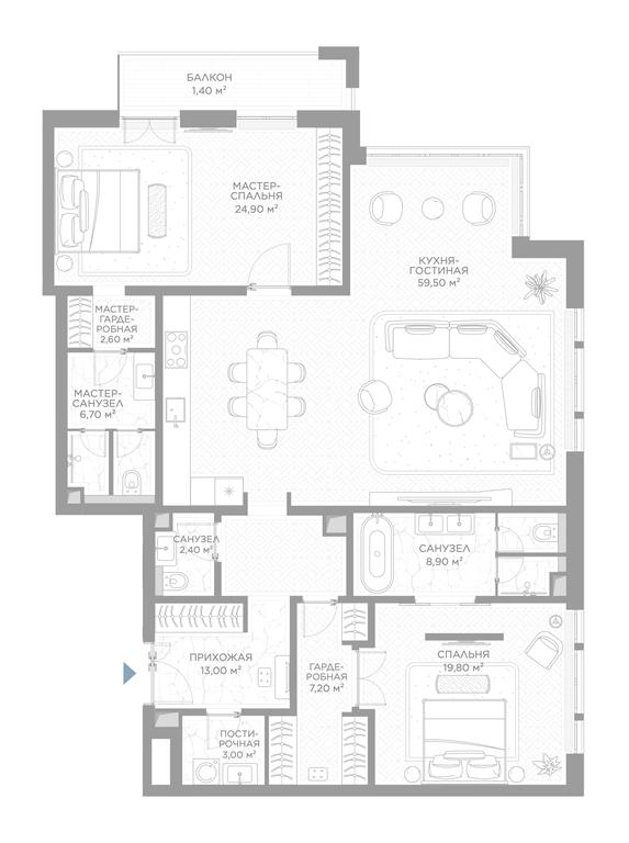 2-BD Apartment Sale, 147.5平方米 at Nicole, Nikolskaya Street, 8/1с1, Moscow, Russia #1 2-BD Apartment Sale, 147.5平方米 at Nicole, Nikolskaya Street, 8/1с1, Moscow, Russia #1