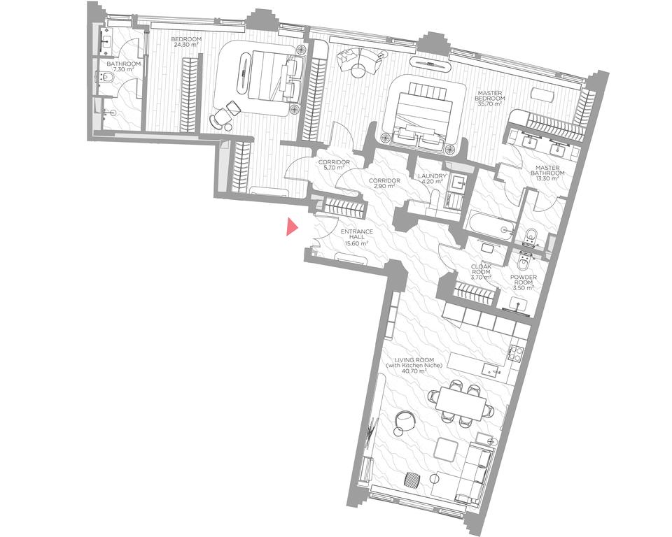 2-BD Apartment Sale, 158.3 sq. m. at Nicole, Nikolskaya Street, 8/1с1, Moscow, Russia #1 2-BD Apartment Sale, 158.3 sq. m. at Nicole, Nikolskaya Street, 8/1с1, Moscow, Russia #1