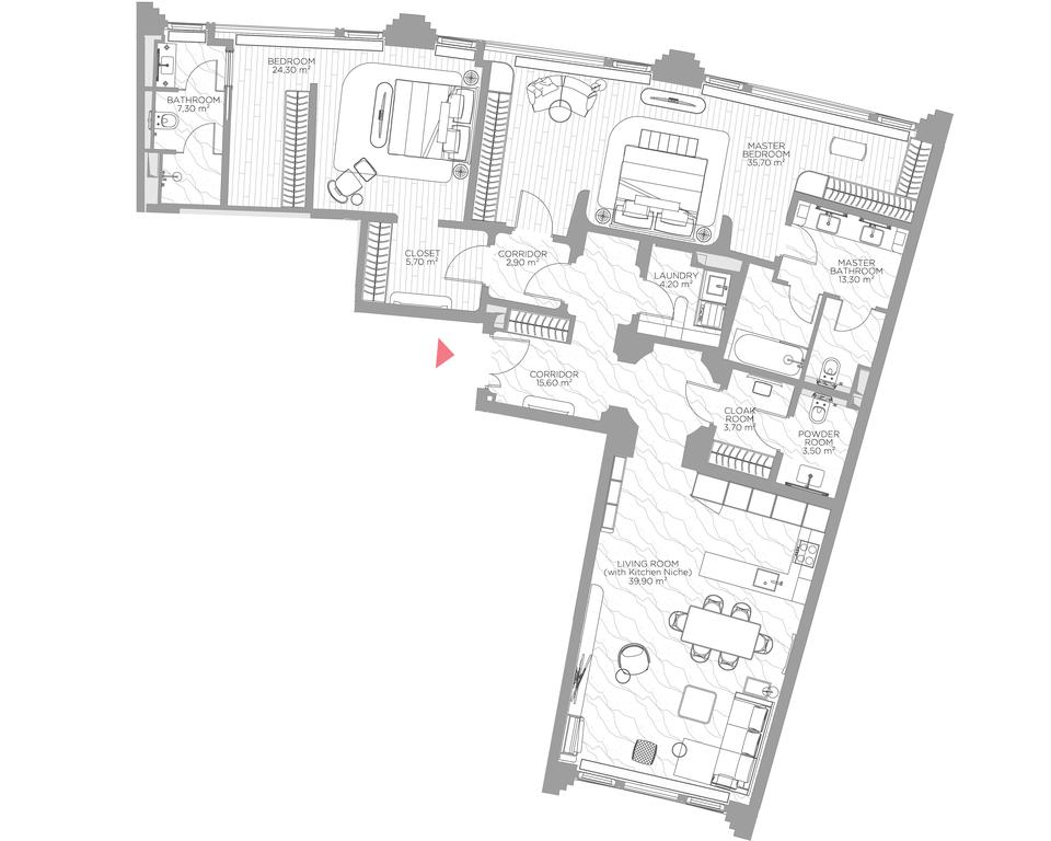 2-BD Apartment Sale, 153.2 sq. m. at Nicole, Nikolskaya Street, 8/1с1, Moscow, Russia #1 2-BD Apartment Sale, 153.2 sq. m. at Nicole, Nikolskaya Street, 8/1с1, Moscow, Russia #1