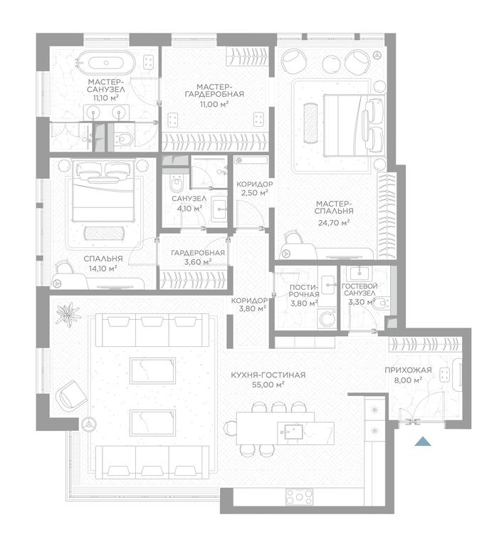 2-BD Apartment Sale, 144.1平方米 at Nicole, Nikolskaya Street, 8/1с1, Moscow, Russia #1 2-BD Apartment Sale, 144.1平方米 at Nicole, Nikolskaya Street, 8/1с1, Moscow, Russia #1