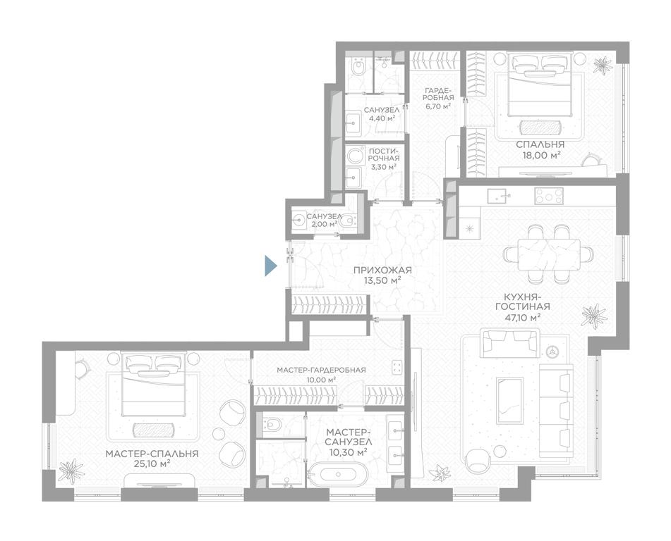 2-BD Apartment Sale, 138.4平方米 at Nicole, Nikolskaya Street, 8/1с1, Moscow, Russia #1 2-BD Apartment Sale, 138.4平方米 at Nicole, Nikolskaya Street, 8/1с1, Moscow, Russia #1