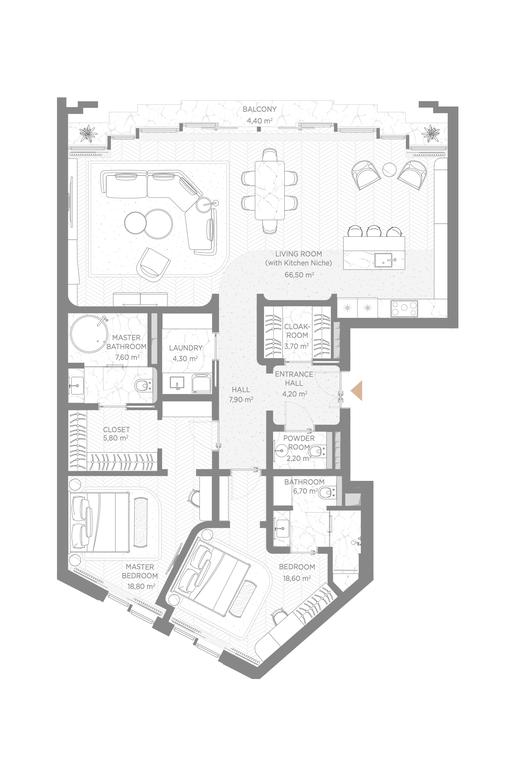 2-BD Apartment Sale, 152.9平方米 at Nicole, Nikolskaya Street, 8/1с1, Moscow, Russia #1 2-BD Apartment Sale, 152.9平方米 at Nicole, Nikolskaya Street, 8/1с1, Moscow, Russia #1
