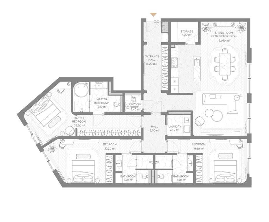 3-BD Apartment Sale, 176 sq. m. at Nicole, Nikolskaya Street, 8/1с1, Moscow, Russia #1 3-BD Apartment Sale, 176 sq. m. at Nicole, Nikolskaya Street, 8/1с1, Moscow, Russia #1