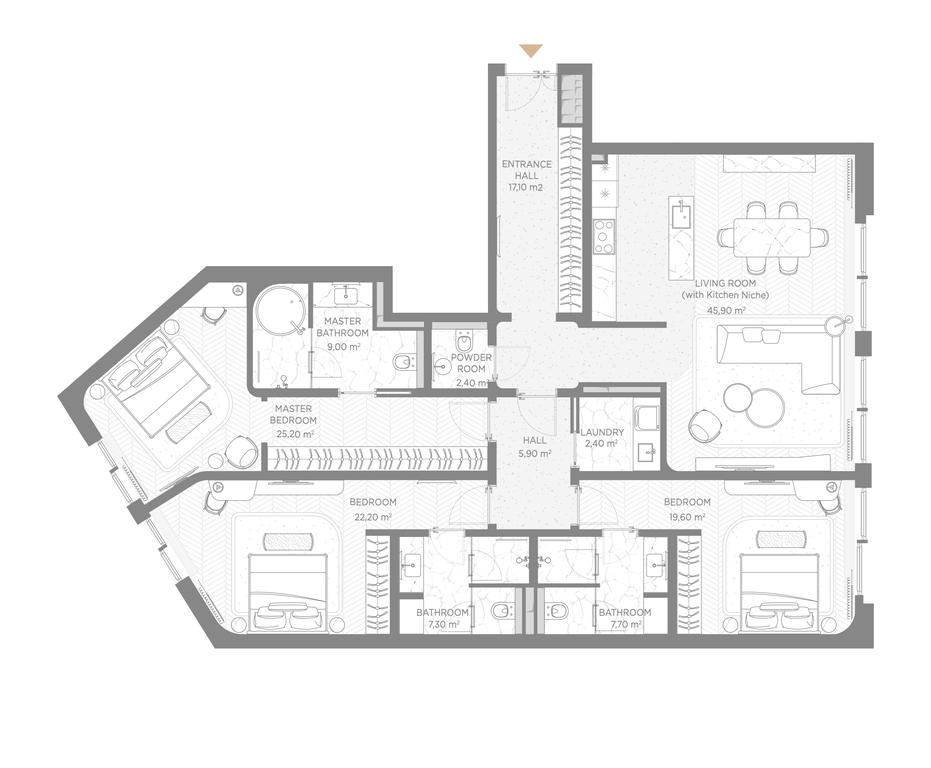 3-BD Apartment Sale, 164.4 sq. m. at Nicole, Nikolskaya Street, 8/1с1, Moscow, Russia #1 3-BD Apartment Sale, 164.4 sq. m. at Nicole, Nikolskaya Street, 8/1с1, Moscow, Russia #1