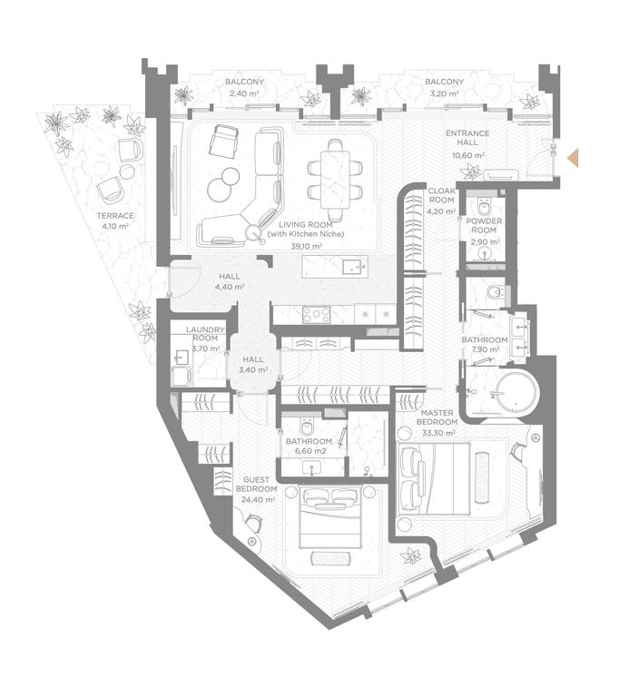 2-BD Apartment Sale, 149.4平方米 at Nicole, Nikolskaya Street, 8/1с1, Moscow, Russia #1 2-BD Apartment Sale, 149.4平方米 at Nicole, Nikolskaya Street, 8/1с1, Moscow, Russia #1