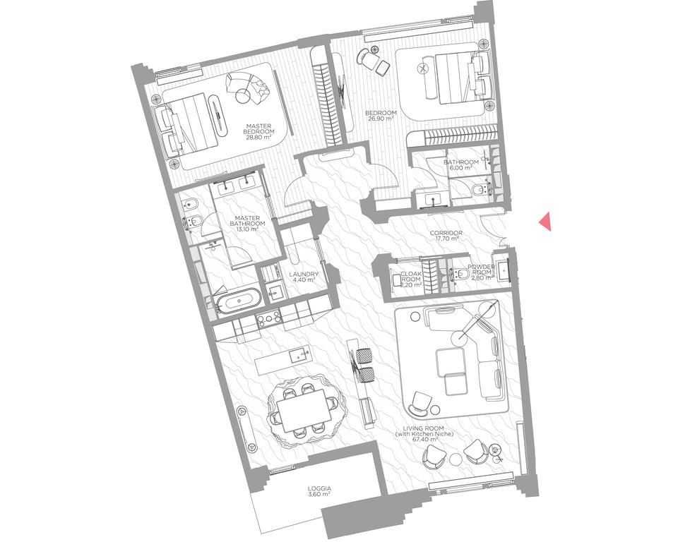 2-BD Apartment Sale, 171 sq. m. at Nicole, Nikolskaya Street, 8/1с1, Moscow, Russia #1 2-BD Apartment Sale, 171 sq. m. at Nicole, Nikolskaya Street, 8/1с1, Moscow, Russia #1