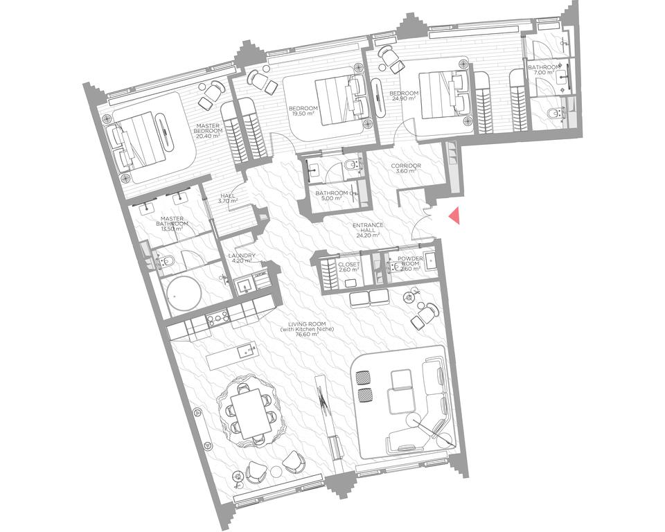 3-BD Apartment Sale, 205.6 sq. m. at Nicole, Nikolskaya Street, 8/1с1, Moscow, Russia #1 3-BD Apartment Sale, 205.6 sq. m. at Nicole, Nikolskaya Street, 8/1с1, Moscow, Russia #1