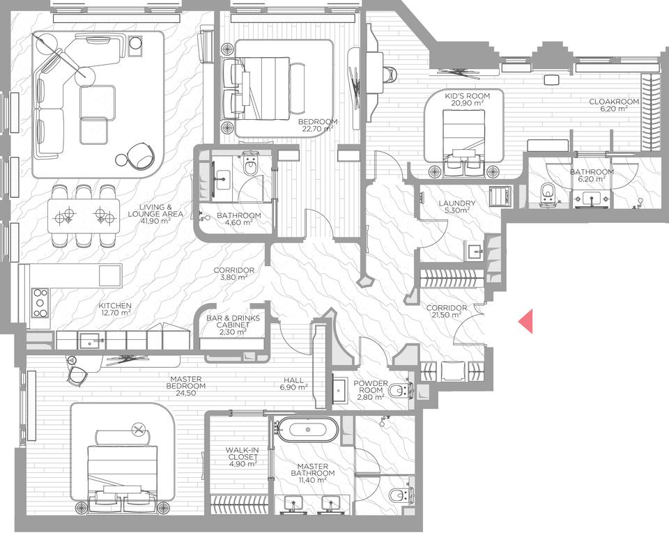 3-BD Apartment Sale, 198.6 sq. m. at Nicole, Nikolskaya Street, 8/1с1, Moscow, Russia #1 3-BD Apartment Sale, 198.6 sq. m. at Nicole, Nikolskaya Street, 8/1с1, Moscow, Russia #1