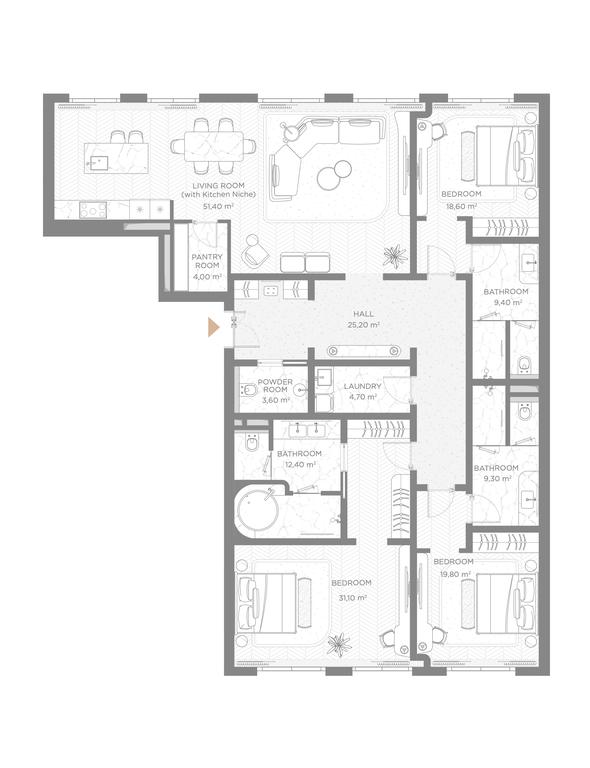 3-BD Apartment Sale, 187.1 sq. m. at Nicole, Nikolskaya Street, 8/1с1, Moscow, Russia #1 3-BD Apartment Sale, 187.1 sq. m. at Nicole, Nikolskaya Street, 8/1с1, Moscow, Russia #1
