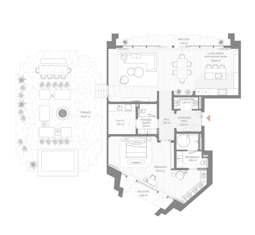 1-BD Apartment Sale, 152.3平方米 at Nicole, Nikolskaya Street, 8/1с1, Moscow, Russia #1 1-BD Apartment Sale, 152.3平方米 at Nicole, Nikolskaya Street, 8/1с1, Moscow, Russia #1