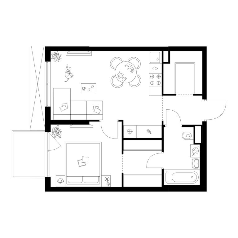 1-BD Apartment Sale, 42.8 sq. m. at Kavkazskiy Bulvar 51, Kavkazsky Boulevard, 51с3, Moscow, Russia #1 1-BD Apartment Sale, 42.8 sq. m. at Kavkazskiy Bulvar 51, Kavkazsky Boulevard, 51с3, Moscow, Russia #1