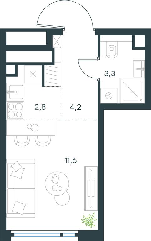 Продажа квартиры, 21,9 м² в ЖК «Левел Нижегородская», Перовское шоссе, 21с1, Москва, Россия #1 Продажа квартиры, 21,9 м² в ЖК «Левел Нижегородская», Перовское шоссе, 21с1, Москва, Россия #1