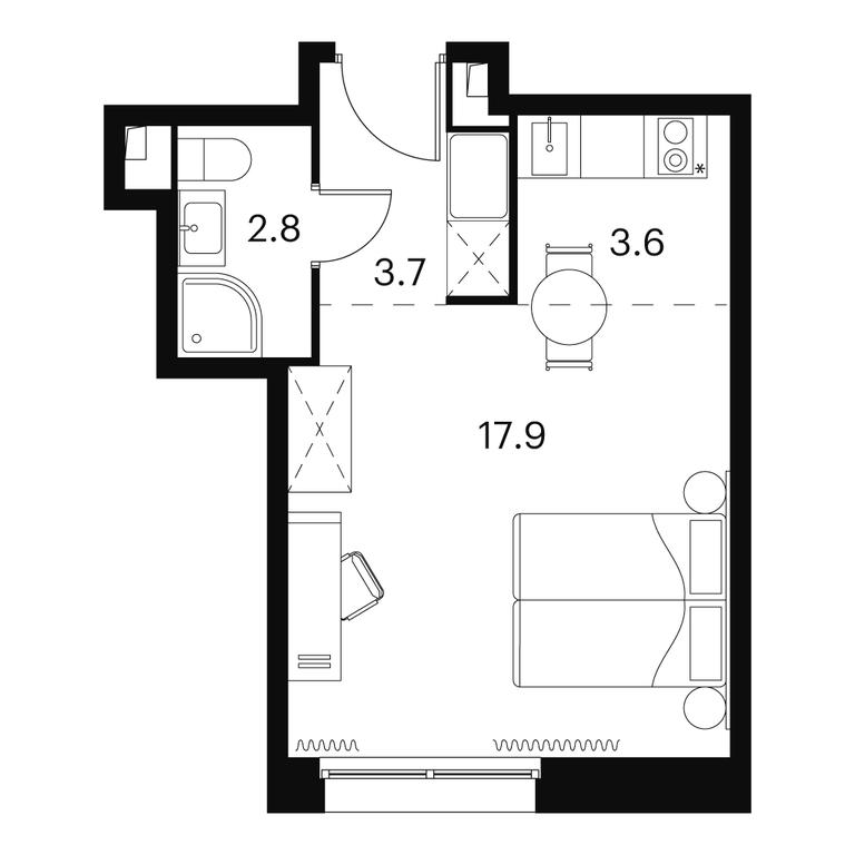 Apartment Sale, 28 sq. m. at Akvilon Signal (Akvilon Signal), Signalny Drive, 12, Moscow, Russia #1 Apartment Sale, 28 sq. m. at Akvilon Signal (Akvilon Signal), Signalny Drive, 12, Moscow, Russia #1