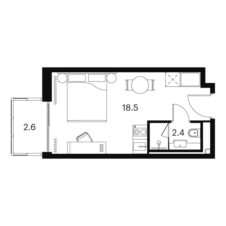 Apartment Sale, 23.5 sq. m. at Akvilon Signal (Akvilon Signal), Signalny Drive, 12, Moscow, Russia #1 Apartment Sale, 23.5 sq. m. at Akvilon Signal (Akvilon Signal), Signalny Drive, 12, Moscow, Russia #1