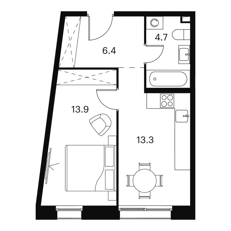 1-BD Apartment Sale, 38.3 sq. m. at Akvilon Signal (Akvilon Signal), Signalny Drive, 12, Moscow, Russia #1 1-BD Apartment Sale, 38.3 sq. m. at Akvilon Signal (Akvilon Signal), Signalny Drive, 12, Moscow, Russia #1