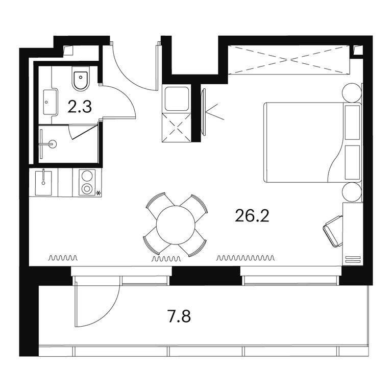 Apartment Sale, 36.3平方米 at Akvilon Signal (Akvilon Signal), Signalny Drive, 12, Moscow, Russia #1 Apartment Sale, 36.3平方米 at Akvilon Signal (Akvilon Signal), Signalny Drive, 12, Moscow, Russia #1