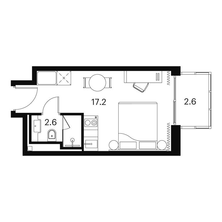 Apartment Sale, 22.4平方米 at Akvilon Signal (Akvilon Signal), Signalny Drive, 12, Moscow, Russia #1 Apartment Sale, 22.4平方米 at Akvilon Signal (Akvilon Signal), Signalny Drive, 12, Moscow, Russia #1