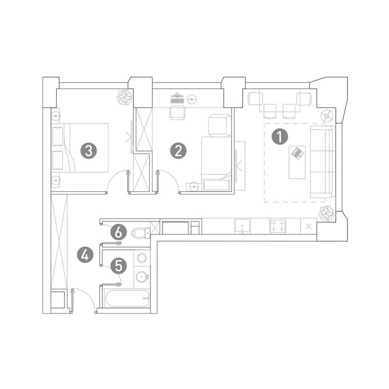 2-BD Apartment Sale, 61.9 sq. m. at Very, Botanicheskaya Street, 29, Moscow, Russia #1 2-BD Apartment Sale, 61.9 sq. m. at Very, Botanicheskaya Street, 29, Moscow, Russia #1