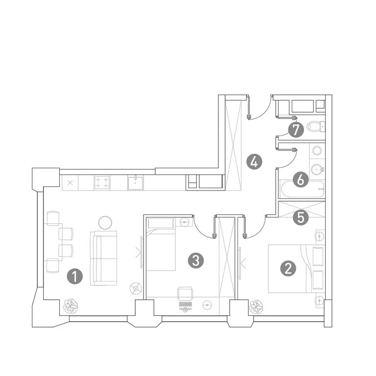 2-BD Apartment Sale, 61.6 sq. m. at Very, Botanicheskaya Street, 29, Moscow, Russia #1 2-BD Apartment Sale, 61.6 sq. m. at Very, Botanicheskaya Street, 29, Moscow, Russia #1