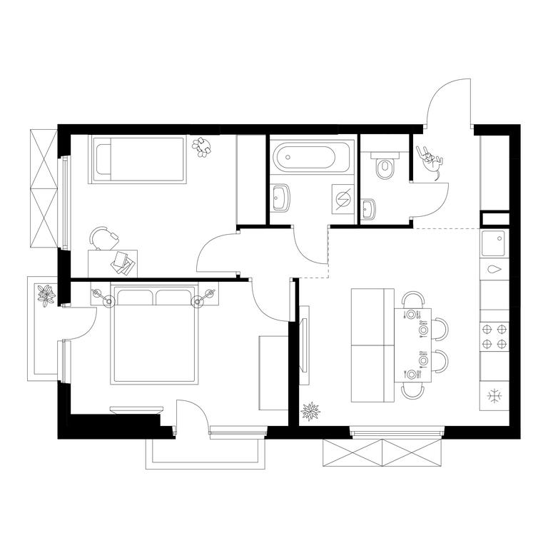 2-BD Apartment Sale, 50.4平方米 at Yaroslavskij kvartal, Yaroslavskiy Drive, 116, Korolyov, Moscow Region, Russia #1 2-BD Apartment Sale, 50.4平方米 at Yaroslavskij kvartal, Yaroslavskiy Drive, 116, Korolyov, Moscow Region, Russia #1