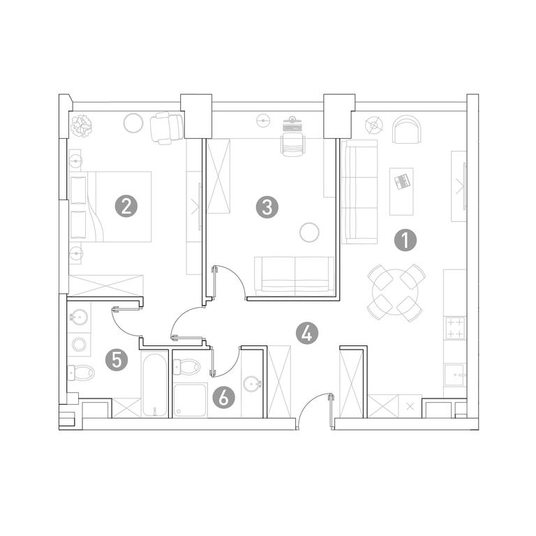 2-BD Apartment Sale, 75.9 sq. m. at Very, Botanicheskaya Street, 29, Moscow, Russia #1 2-BD Apartment Sale, 75.9 sq. m. at Very, Botanicheskaya Street, 29, Moscow, Russia #1