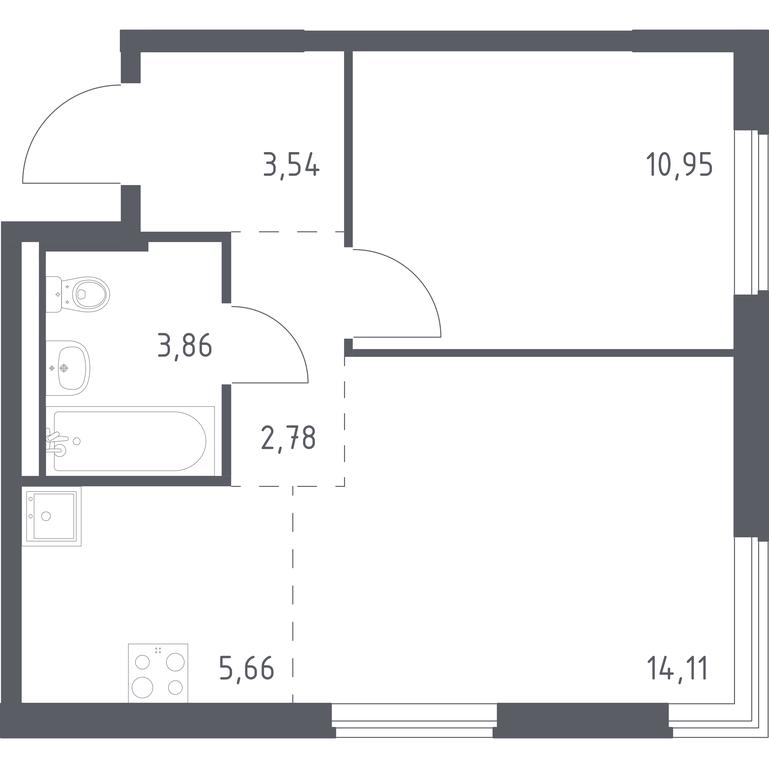 Apartment Sale, 40.9 sq. m. at Mytishchi Park, Silikatnaya ulitsa, 41к3, Mytischi, Moscow Region, Russia #1 Apartment Sale, 40.9 sq. m. at Mytishchi Park, Silikatnaya ulitsa, 41к3, Mytischi, Moscow Region, Russia #1