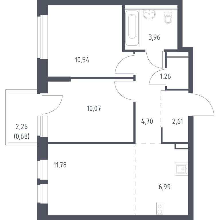 Продажа 1-комн. квартиры, 52,59 м² в ЖК «Егорово Парк», 1-й квартал, посёлок Жилино-1, городской округ Люберцы, Московская область, Россия #1 Продажа 1-комн. квартиры, 52,59 м² в ЖК «Егорово Парк», 1-й квартал, посёлок Жилино-1, городской округ Люберцы, Московская область, Россия #1