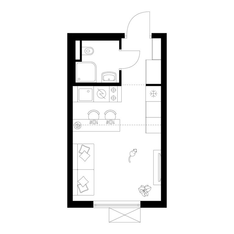 Apartment Sale, 19.9 sq. m. at Salarevo Park, Salaryevskaya Street, 8к1, Moskovskiy Settlement, Moscow, Russia #1
