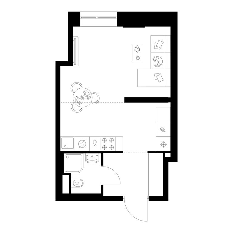 Apartment Sale, 28.1 sq. m. at Kavkazskiy Bulvar 51, Kavkazsky Boulevard, 51с3, Moscow, Russia #1 Apartment Sale, 28.1 sq. m. at Kavkazskiy Bulvar 51, Kavkazsky Boulevard, 51с3, Moscow, Russia #1