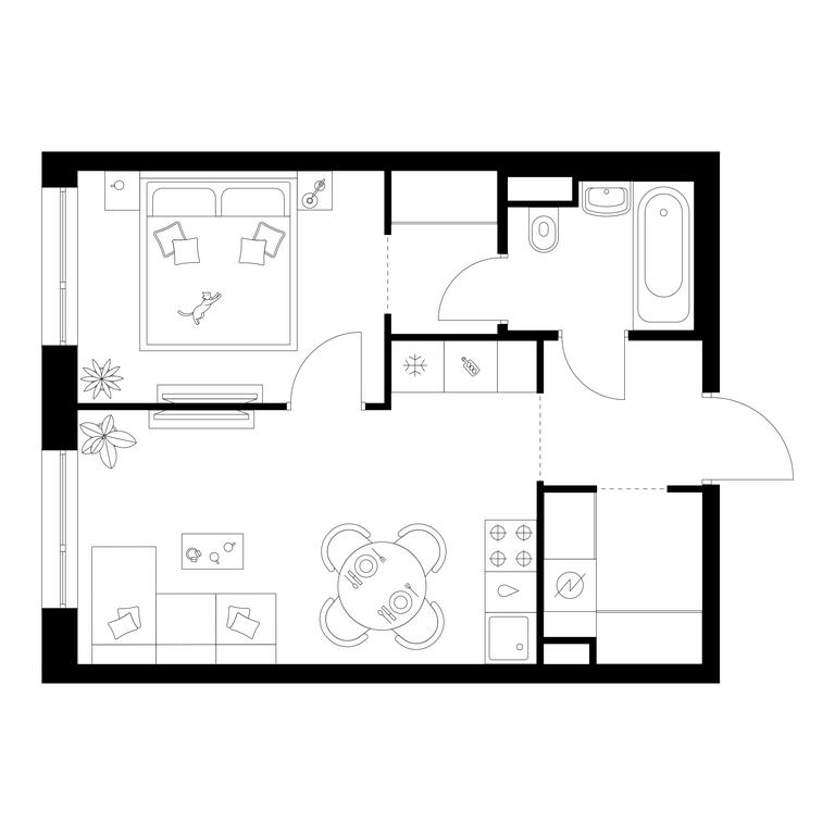 1-BD Apartment Sale, 37.2平方米 at Kavkazskiy Bulvar 51, Kavkazsky Boulevard, 51с3, Moscow, Russia #1 1-BD Apartment Sale, 37.2平方米 at Kavkazskiy Bulvar 51, Kavkazsky Boulevard, 51с3, Moscow, Russia #1