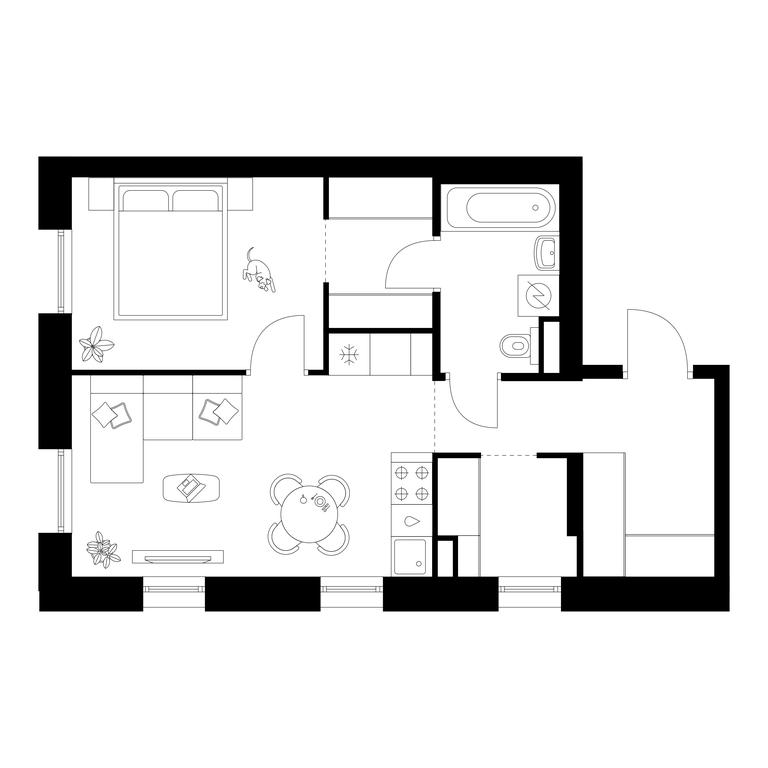 1-BD Apartment Sale, 44.4 sq. m. at Moskvoreche, Kotlyakovskaya Street, Moscow, Russia #1 1-BD Apartment Sale, 44.4 sq. m. at Moskvoreche, Kotlyakovskaya Street, Moscow, Russia #1