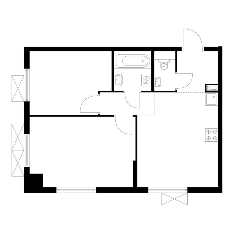 2-BD Apartment Sale, 50.7平方米 at Ilinskie Luga, Zapovednaya Street, 1, posyolok Ilyinskoye-Usovo, Krasnogorsk City District, Moscow Region, Russia #1 2-BD Apartment Sale, 50.7平方米 at Ilinskie Luga, Zapovednaya Street, 1, posyolok Ilyinskoye-Usovo, Krasnogorsk City District, Moscow Region, Russia #1