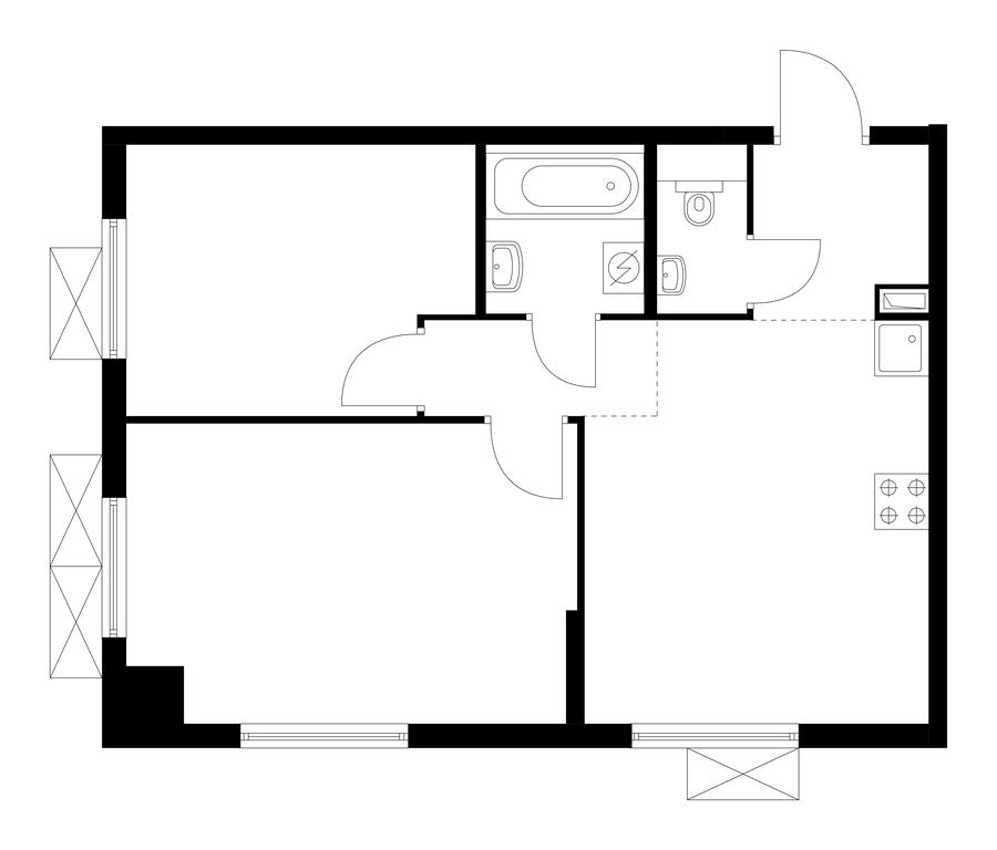 2-BD Apartment Sale, 50.7平方米 at Ilinskie Luga, Zapovednaya Street, 1, posyolok Ilyinskoye-Usovo, Krasnogorsk City District, Moscow Region, Russia #2 2-BD Apartment Sale, 50.7平方米 at Ilinskie Luga, Zapovednaya Street, 1, posyolok Ilyinskoye-Usovo, Krasnogorsk City District, Moscow Region, Russia #2