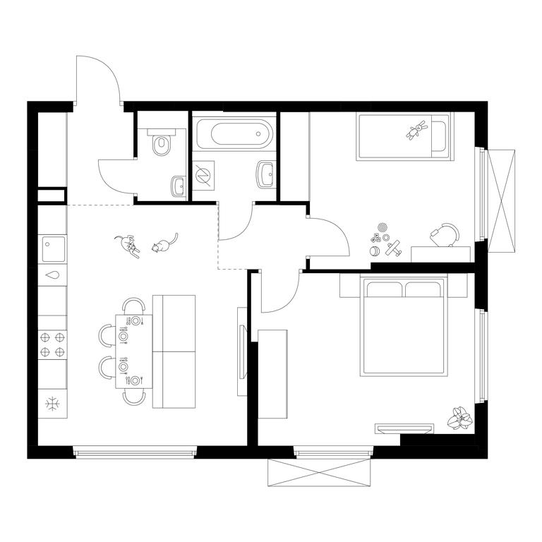 2-BD Apartment Sale, 57.5 sq. m. at Yaroslavskij kvartal, Yaroslavskiy Drive, 116, Korolyov, Moscow Region, Russia #1 2-BD Apartment Sale, 57.5 sq. m. at Yaroslavskij kvartal, Yaroslavskiy Drive, 116, Korolyov, Moscow Region, Russia #1