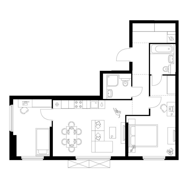 2-BD Apartment Sale, 63.6 sq. m. at Yaroslavskij kvartal, Yaroslavskiy Drive, 116, Korolyov, Moscow Region, Russia #1 2-BD Apartment Sale, 63.6 sq. m. at Yaroslavskij kvartal, Yaroslavskiy Drive, 116, Korolyov, Moscow Region, Russia #1