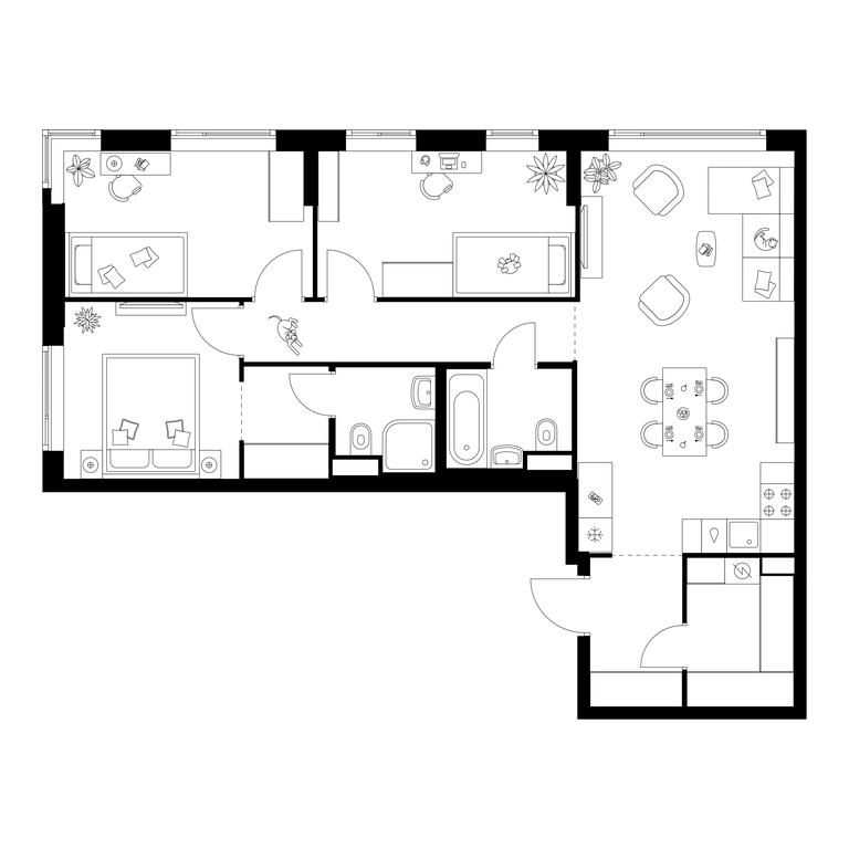 3-BD Apartment Sale, 79.2 sq. m. at Irtyshskiy Kvartal, 2nd Irtyshsky Drive, Moscow, Russia #1 3-BD Apartment Sale, 79.2 sq. m. at Irtyshskiy Kvartal, 2nd Irtyshsky Drive, Moscow, Russia #1