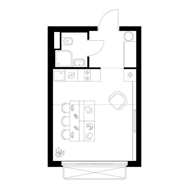 Apartment Sale, 23.5 sq. m. at Irtyshskiy Kvartal, 2nd Irtyshsky Drive, Moscow, Russia #1 Apartment Sale, 23.5 sq. m. at Irtyshskiy Kvartal, 2nd Irtyshsky Drive, Moscow, Russia #1