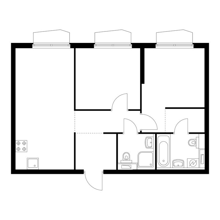 2-BD Apartment Sale, 57.9 sq. m. at Holland Park, Volokolamskoye Highway, 71/13к1, Moscow, Russia #2