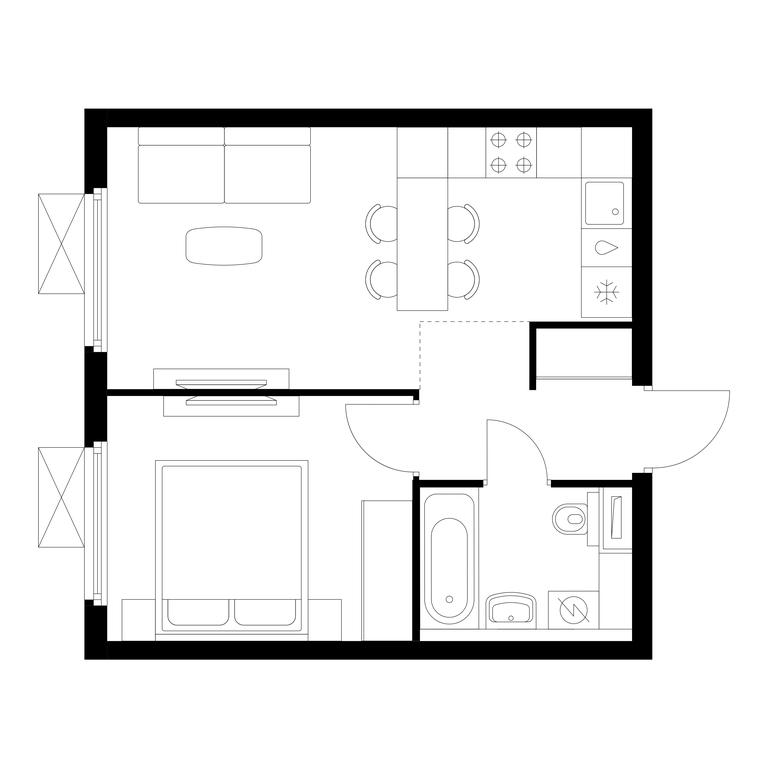 Продажа 1-комн. квартиры, 36,1 м² в ЖК «Ярославский квартал», Ярославский проезд, 116, Королёв, Московская область, Россия #1 Продажа 1-комн. квартиры, 36,1 м² в ЖК «Ярославский квартал», Ярославский проезд, 116, Королёв, Московская область, Россия #1