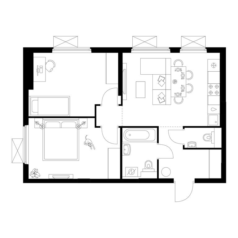 2-BD Apartment Sale, 55.4平方米 at Yaroslavskij kvartal, Yaroslavskiy Drive, 116, Korolyov, Moscow Region, Russia #1 2-BD Apartment Sale, 55.4平方米 at Yaroslavskij kvartal, Yaroslavskiy Drive, 116, Korolyov, Moscow Region, Russia #1