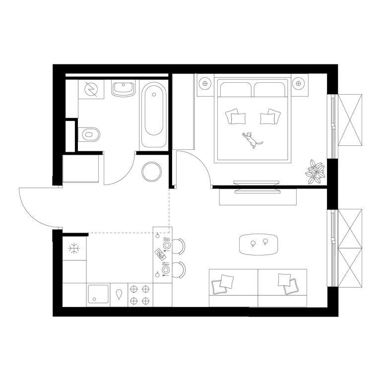 1-BD Apartment Sale, 32.4 sq. m. at Salarevo Park, Salaryevskaya Street, 8к1, Moskovskiy Settlement, Moscow, Russia #1 1-BD Apartment Sale, 32.4 sq. m. at Salarevo Park, Salaryevskaya Street, 8к1, Moskovskiy Settlement, Moscow, Russia #1